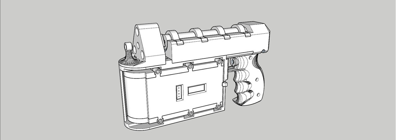 Tinkering Projects - DIY 3D printed Predator Lasergun (Final Design)