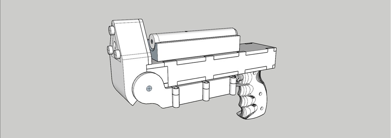 Tinkering Projects - DIY 3D printed Predator Lasergun (Initial Design)
