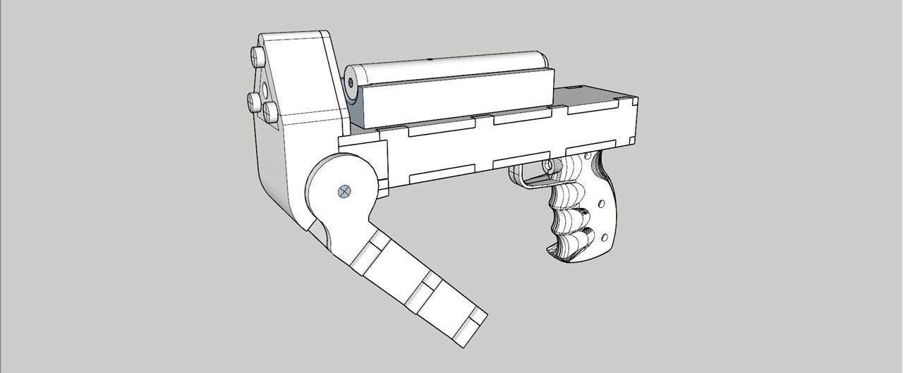 Tinkering Projects - DIY 3D printed Predator Lasergun (Initial Design - Open)